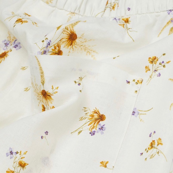 Linen Blend Shorts- H&M Conscious - Picture 3 of 4